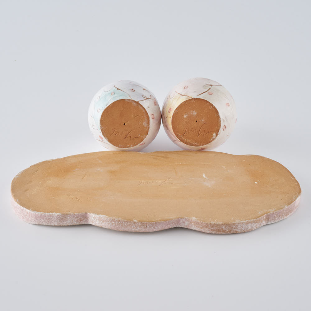 作家 森田みほ おひなさま（花弁） ¥38,500 大人の焼き物