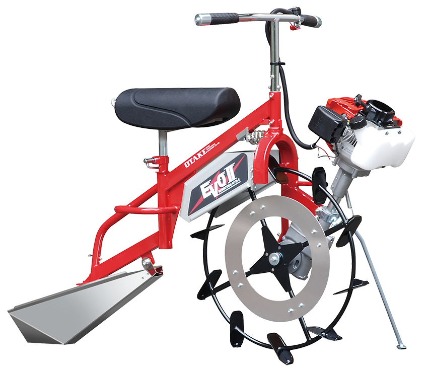 水田溝切機 M142 エンジン式 水田溝切機 -乗用型- - 大竹製作所