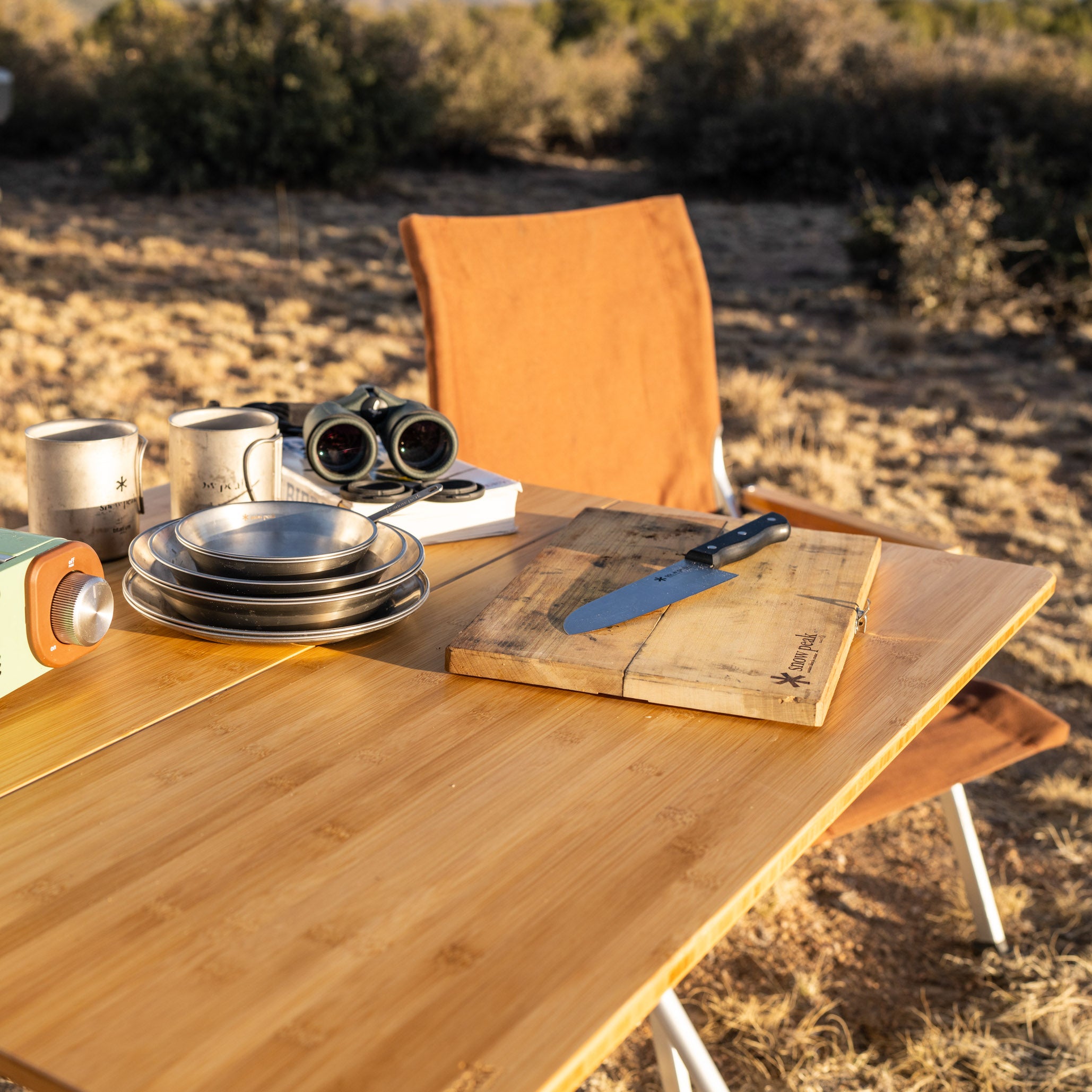 peak アウトドア 板竹製 調理に最適なテーブル peak アウトドア 板竹製