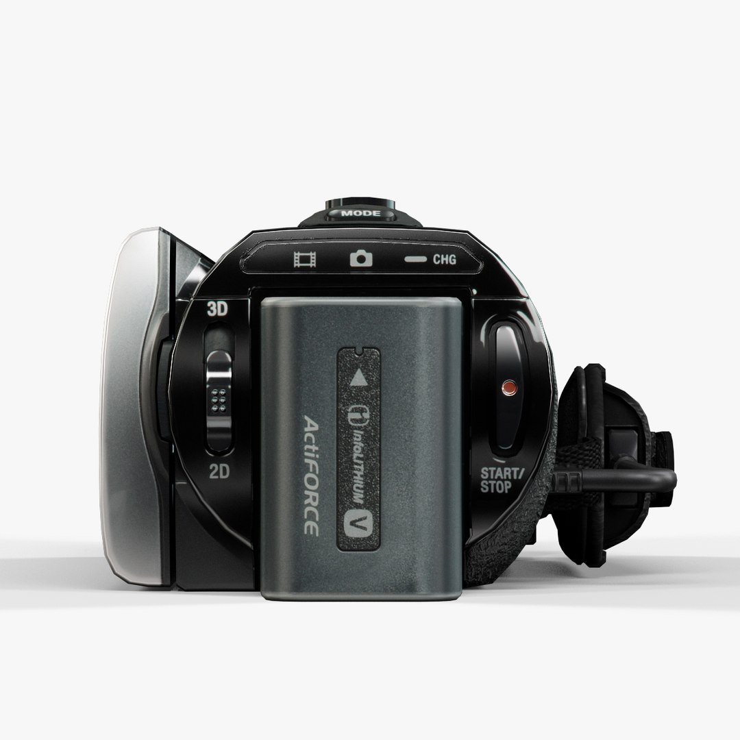Sony Handycam Hdr-td20v Black 3d Model