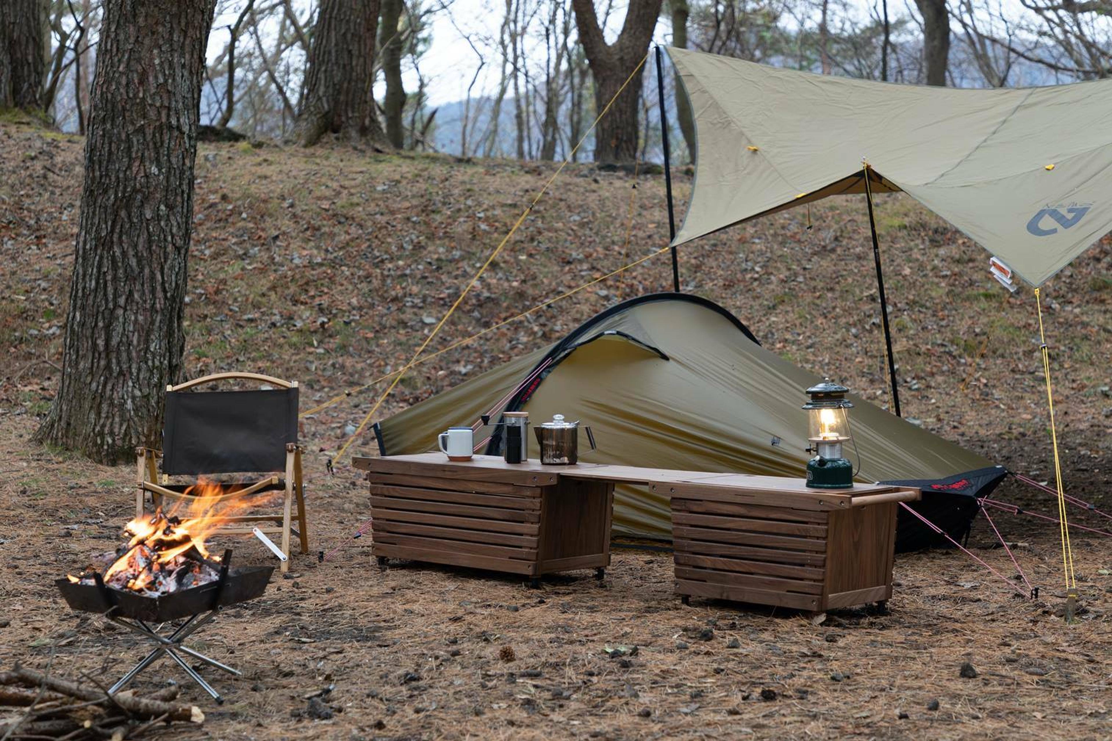 ブラックウォールナット素材のIKIKIシェルフコンテナ！使いやすさ追求