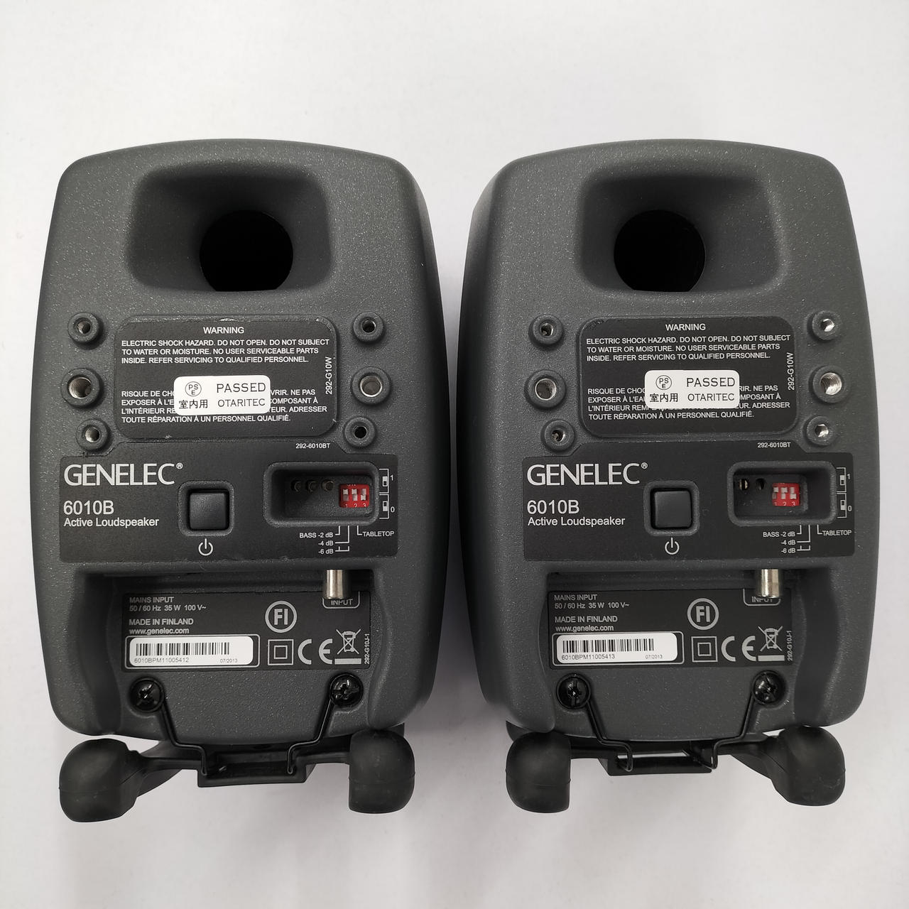 GENELEC 6010A アクティブスピーカー ペア 2台セット スタンド付き