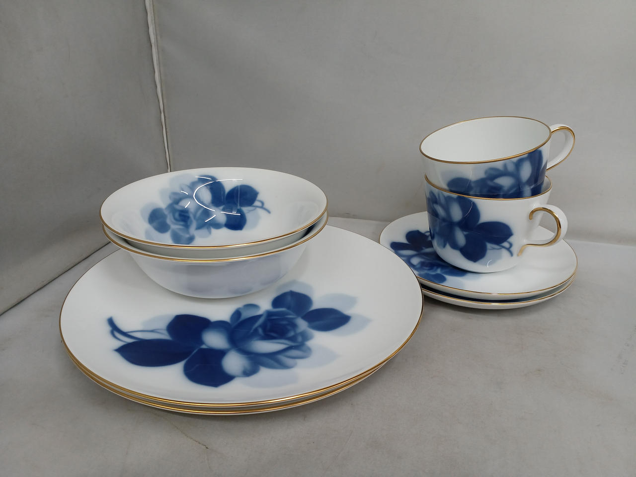 大倉陶園|ブルーローズ モーニングセット|【ハードオフ公式通販】オフ