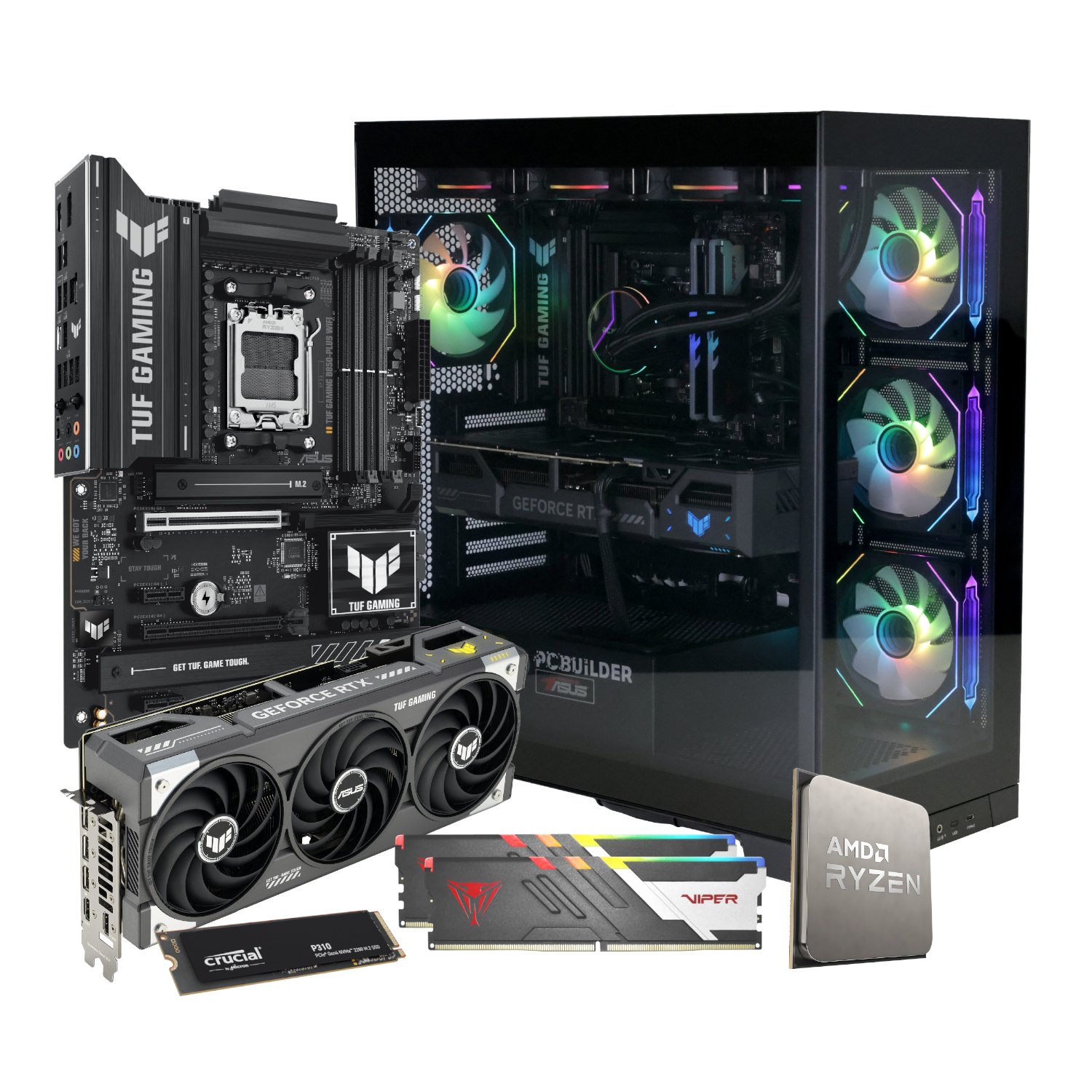 PCBuilder Ryzen 7 7800X3D ARCHON Windows 11 Gaming PC - PCBuilder
