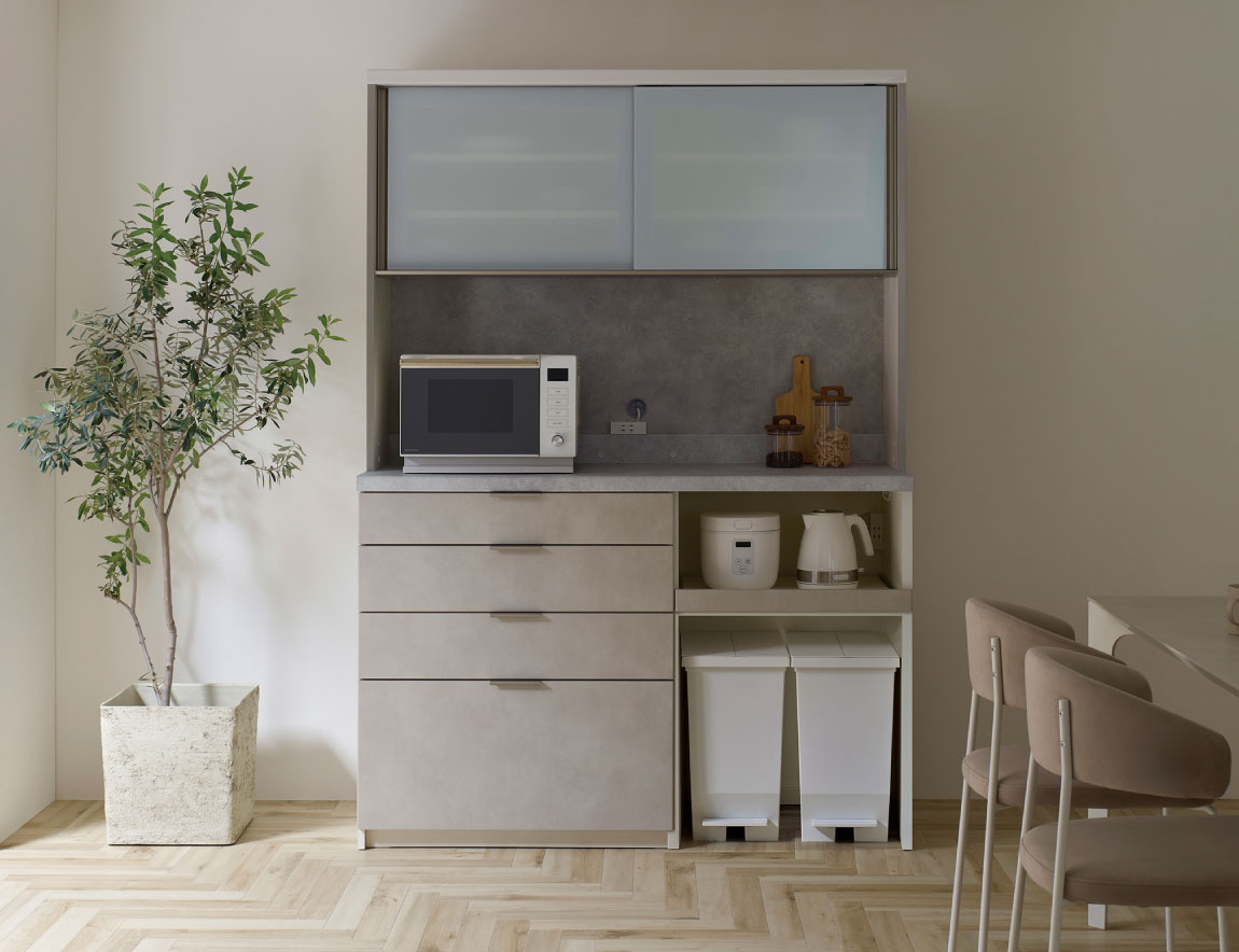 セレクト家具/食器棚・キッチン収納/RU 食器棚 高さ197.8cm 下台