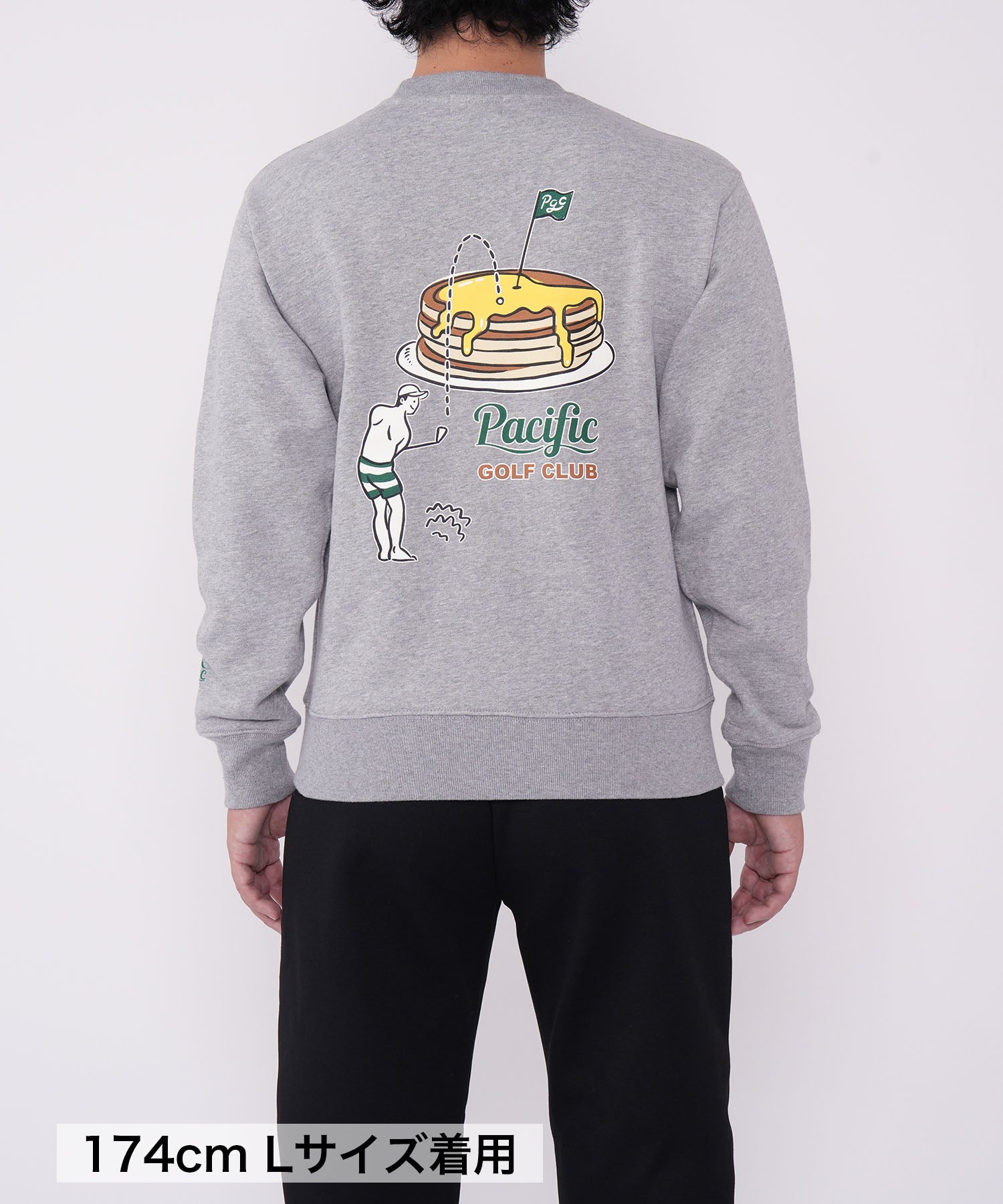 GOLF & PANCAKE SWEAT CREW-NECK – Pacific GOLF CLUB