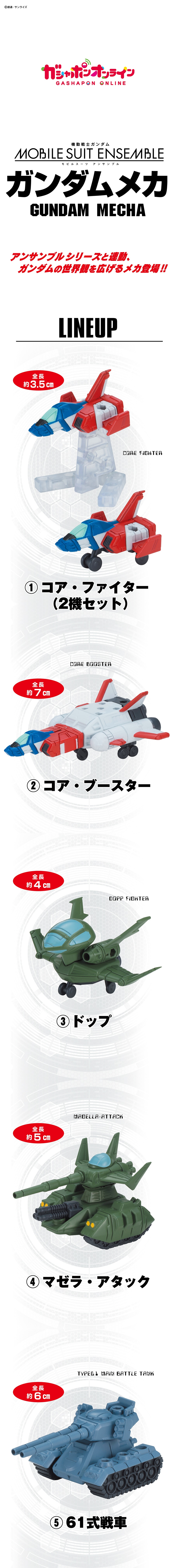 機動戦士ガンダムMOBILE SUIT ENSEMBLE ガンダムメカ【3次：2024年10月