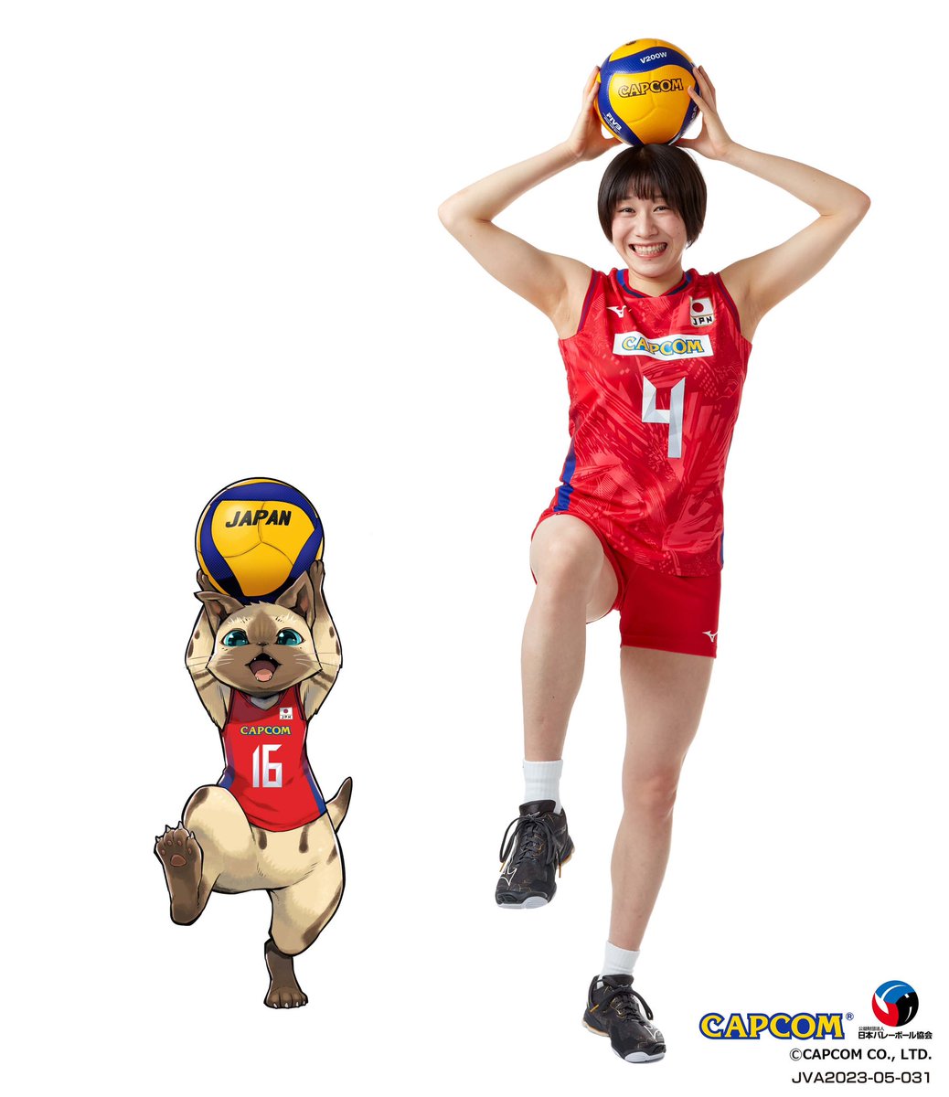カプコン キャラクター × #バレーボール 日本代表選手コラボ 第2弾