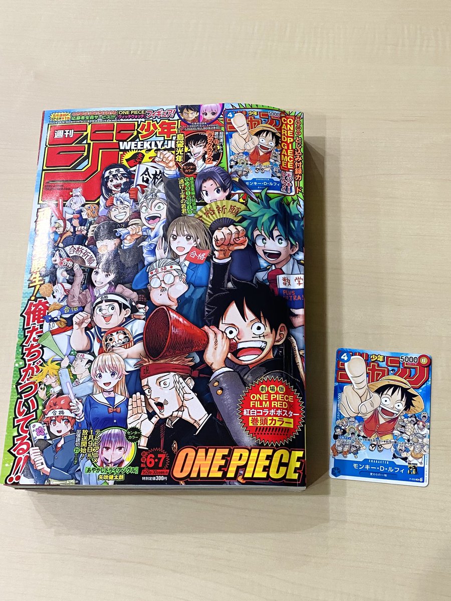 少年ジャンプ新年6・7合併号の 特別限定とじ込み付録は 「ONE PIECE