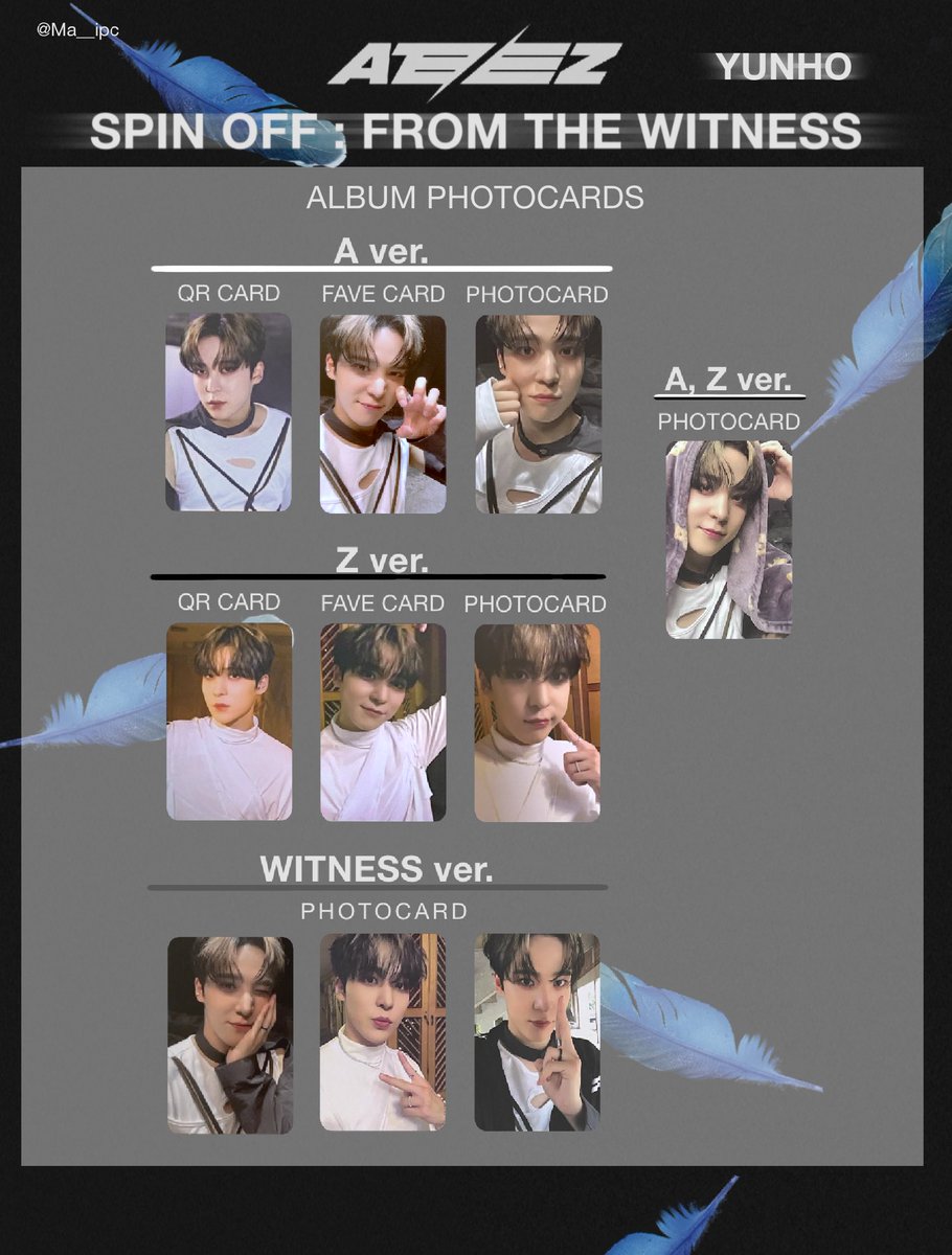 ATEEZ ソウルコン atinyzone特典 ユニットトレカ ソンファ ユノ