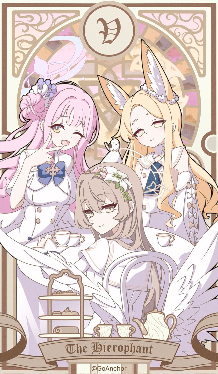 聖園ミカ(ブルアカ) ,桐藤ナギサ(ブルアカ) ,百合園セイア(ブルアカ