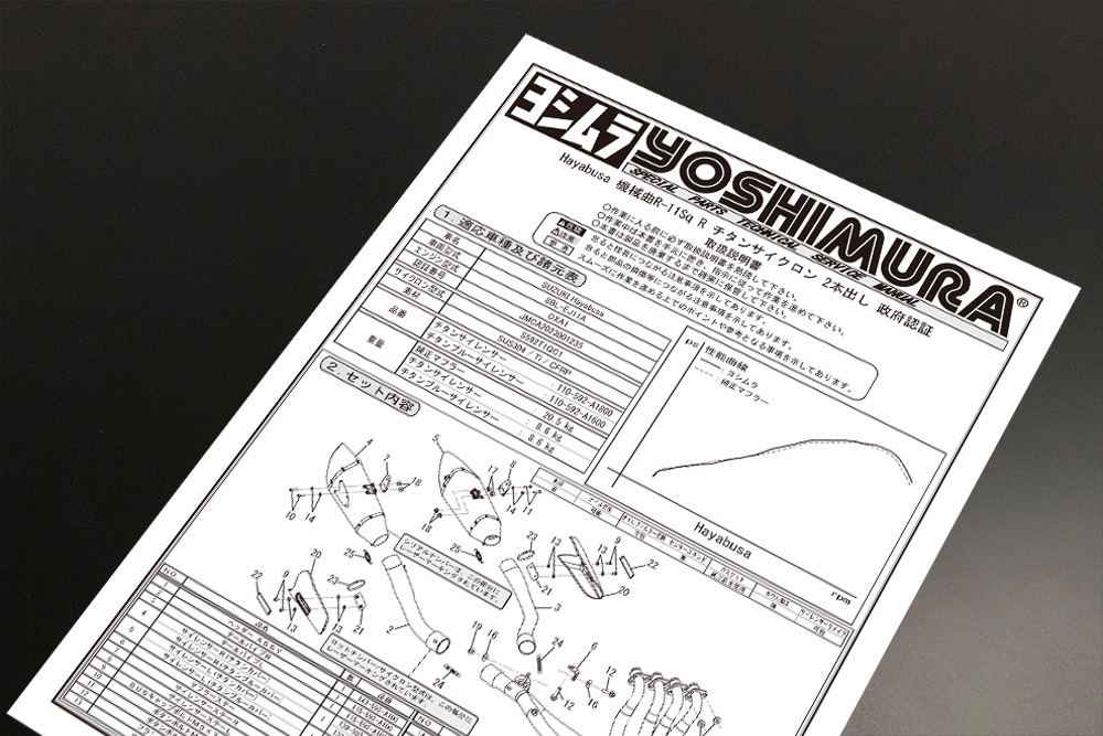 お知らせ】 ヨシムラジャパンHPより、製品マニュアルのダウンロード