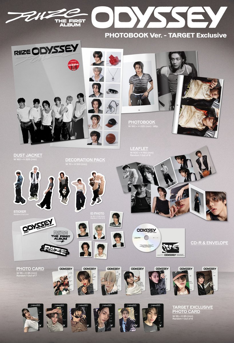 Album Details (PHOTOBOOK Ver. - US Exclusive) RIIZE 라이즈 The 1st