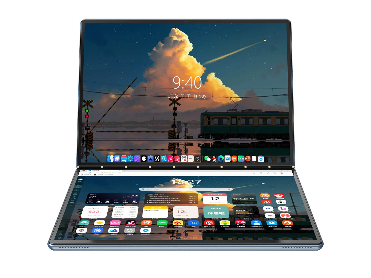 13.5型2画面ノートPC「DXUSCREEN」 - PC Watch