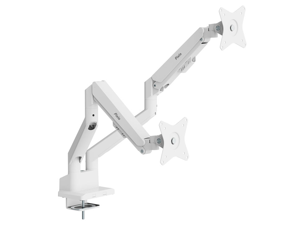 Pixio、耐荷重9kgのデュアルモニターアーム - PC Watch