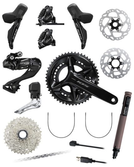 Shimano 105 Di2 R7170 2×12 Speed Groupset – Pedal Force super
