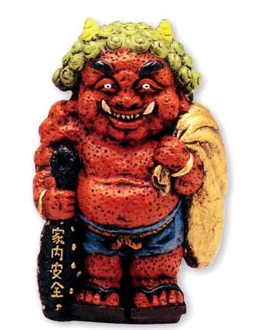 万兵 大黒福鬼B（金袋）【特価 通販 魔除け 厄除け】山口陶器店