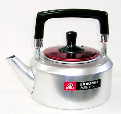 昭和レトロ ホクセイアルミ ニューロマンケットル 2リットル【通販/赤