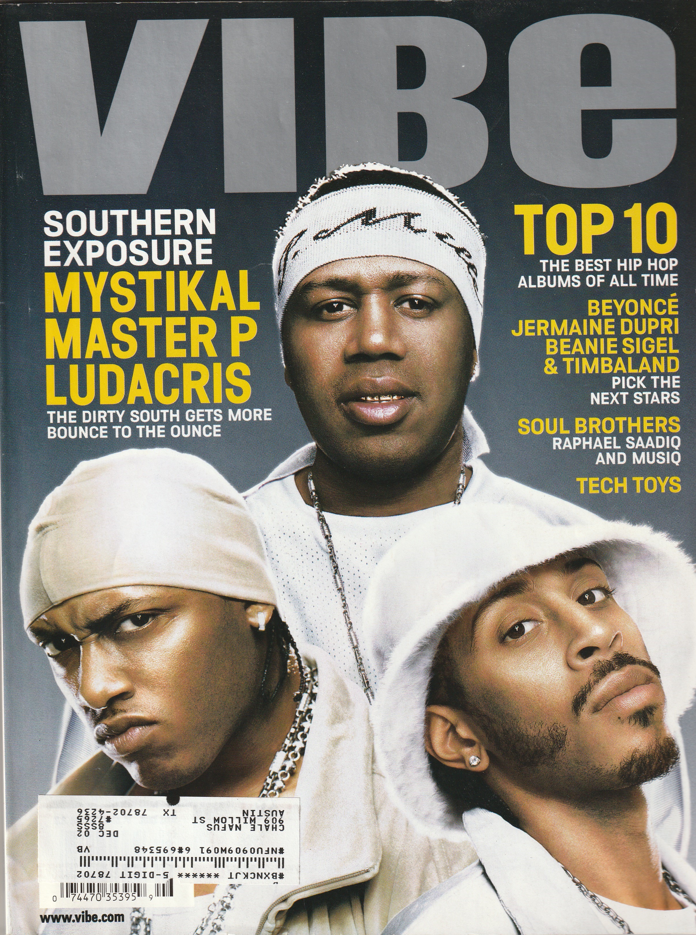 Vibe (music magazine), June 2002 (Master P, Mystikal, Ludacris on