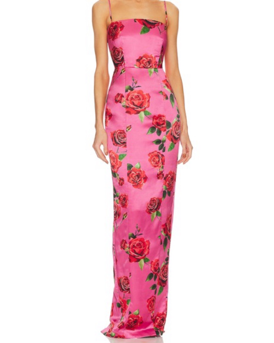 SAU LEE Sofia Dress In Pink Multi by Sau Lee - Pickle