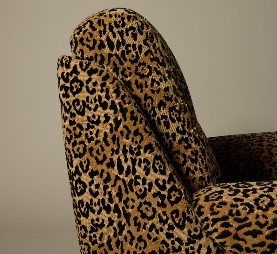 PIERCE & WARD VITTI CHAIR IN LEOPARD CHENILLE – Pierce & Ward