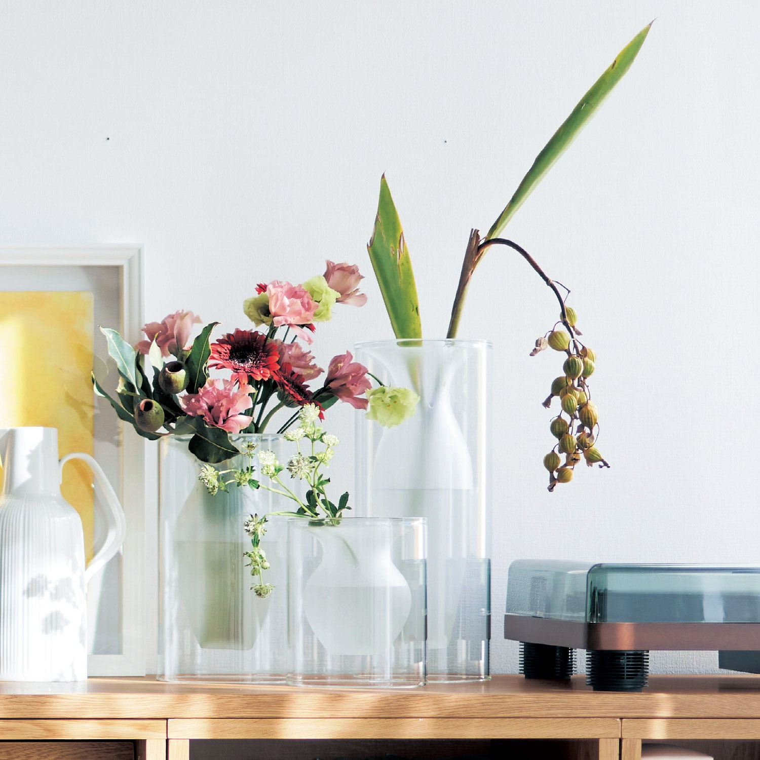 ダブルウォールガラスのフラワーベース・花瓶（フラワーベース/花瓶