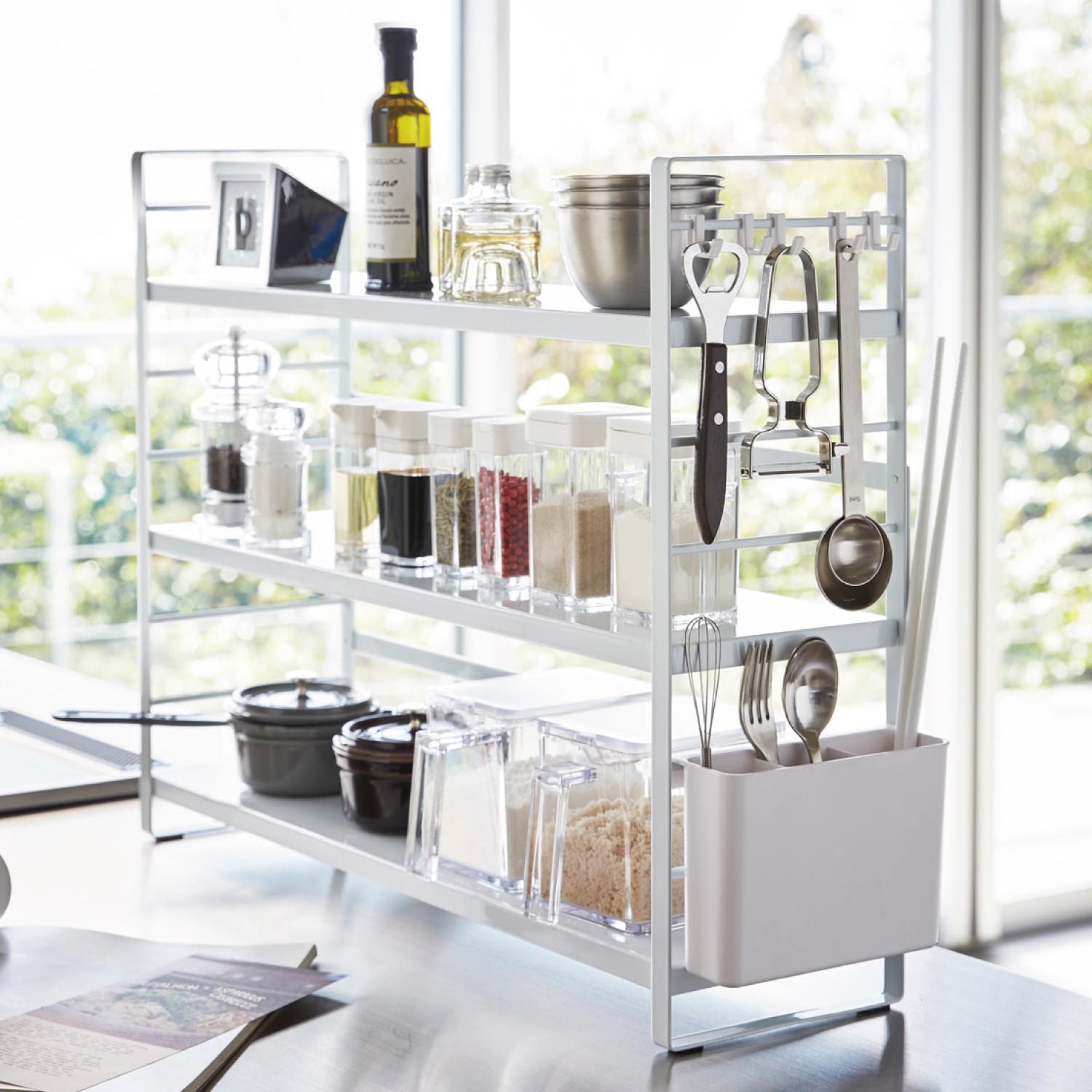 シンク上キッチン収納ラック（シンク周り/調理台上/突っ張り収納