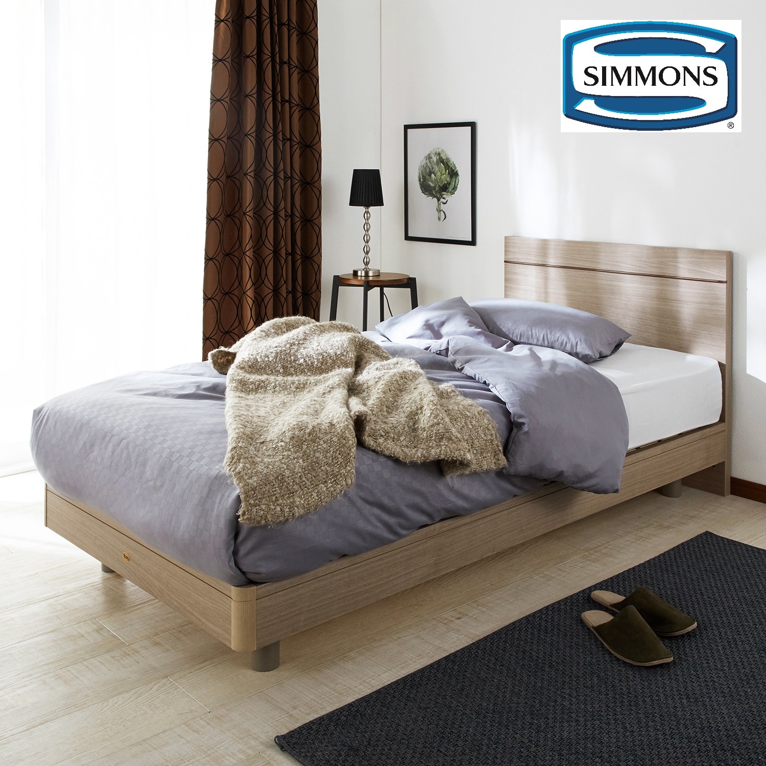 シンプルベッド（フラット2） ＜シングル／セミダブル／ダブル