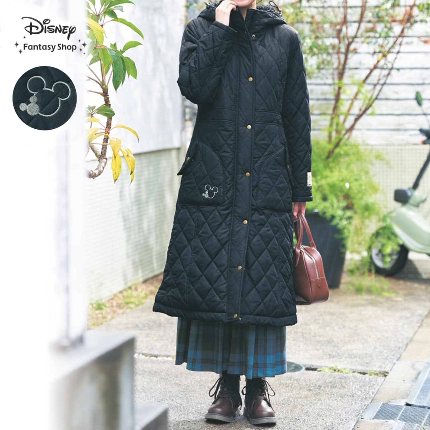 あったか中わた裏ボアベンチコート「ミッキーマウス」(ディズニー