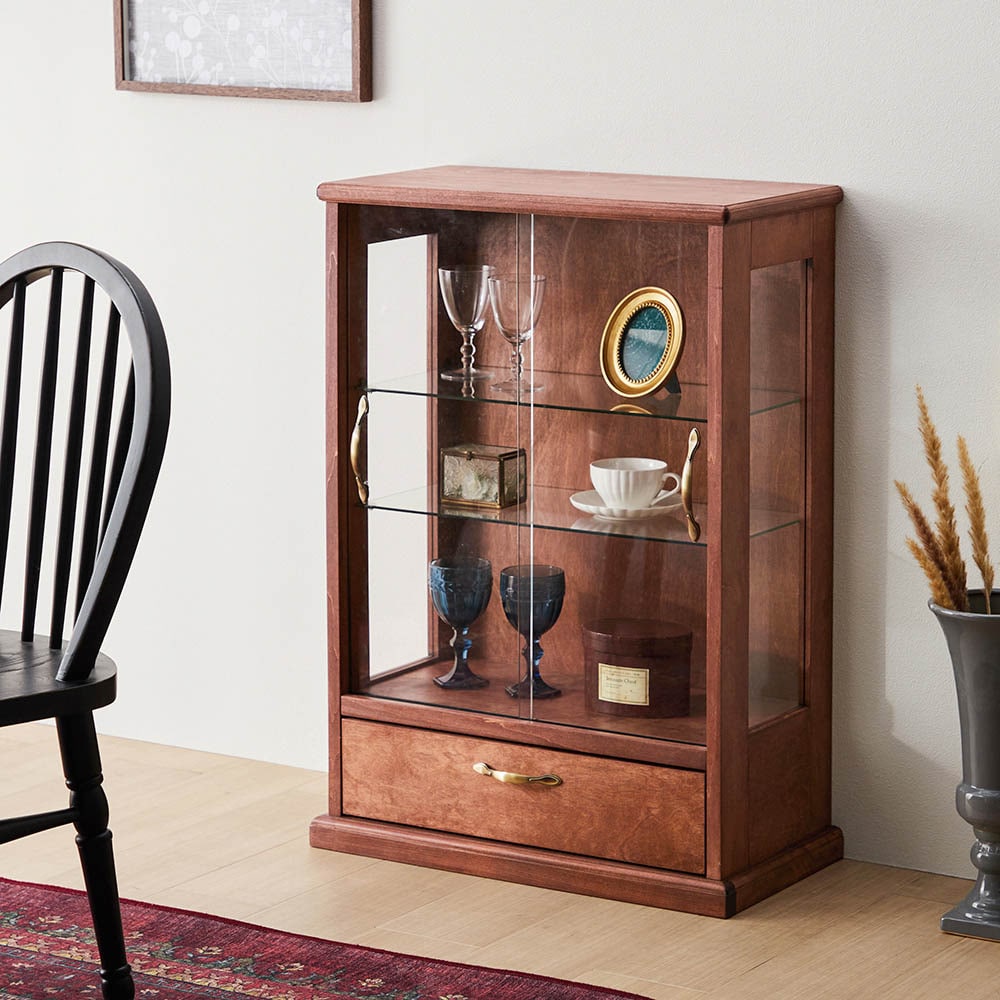 蔵出し アンティークキャビネット【大小セット】 アンティーク キャビネット(d-386)｜アンティーク家具