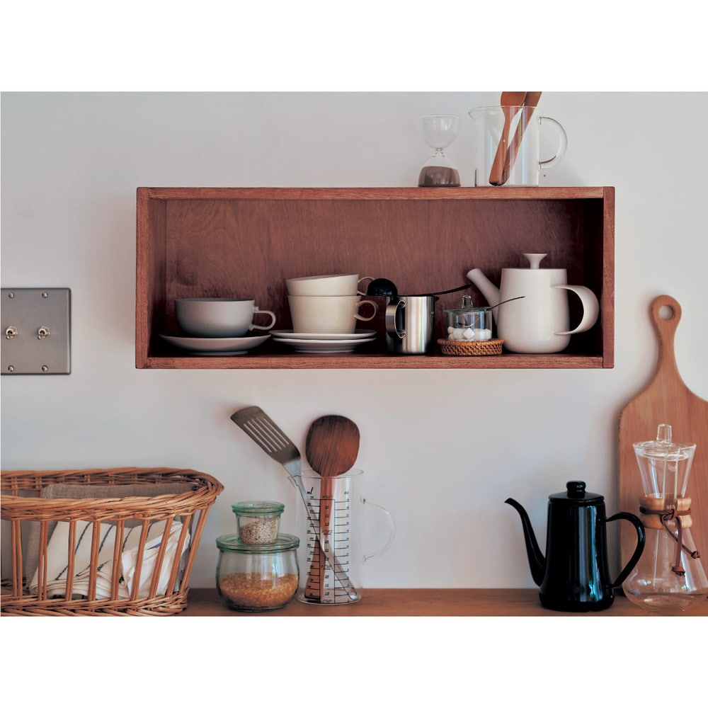 アンティーク調設置簡単ウォールシェルフ「WALL FREE」(トキオリ