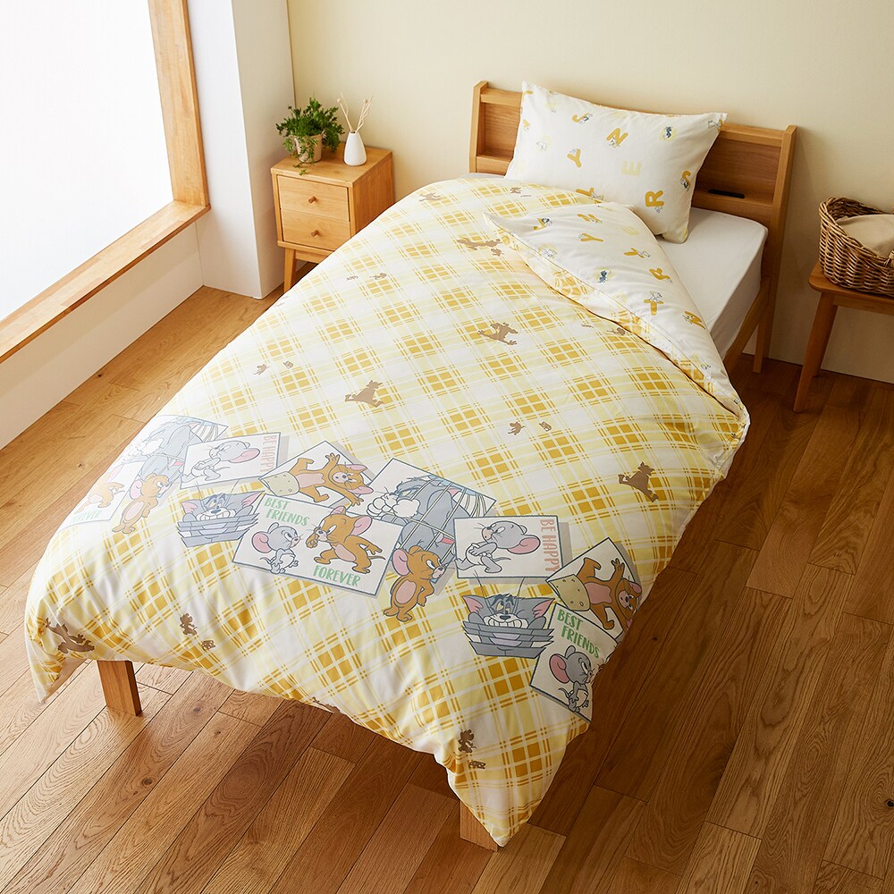 掛け布団カバー＆枕カバー2点セット「トムとジェリー」(トムとジェリー