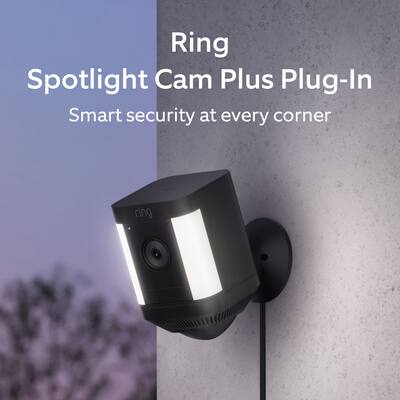 Ring Spotlight Cam Plus Outdoor/Indoor 1080p Plug In Surveillance