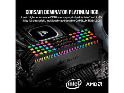 CORSAIR Dominator Platinum RGB 64GB DDR5 6000MHz (2x32GB) PC5