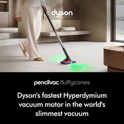 Dyson PencilVac Fluffycones Cordless Vacuum Black/Black 492695-01