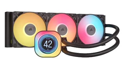 CORSAIR iCUE LINK TITAN 360 RX LCD Liquid CPU Cooler Black CW