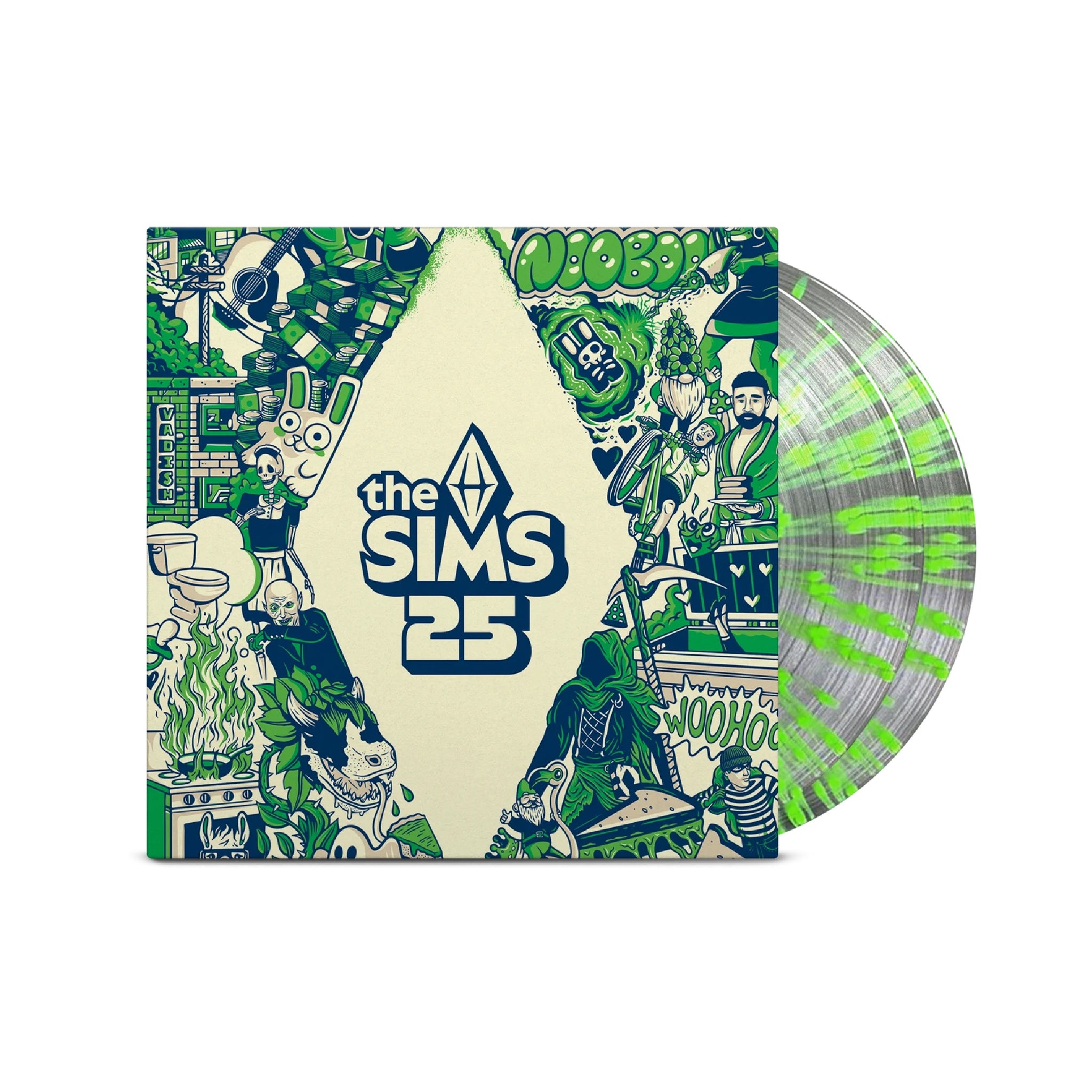 The Sims 25th Soundtrack 2xLP (Clear Splatter Vinyl) – Plastic
