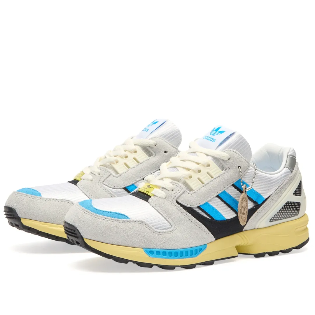 Adidas Men's Zx 8000 Mig Sneaker Ftwr White/Lucid Aquamarine