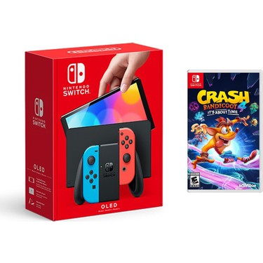 Nintendo Switch OLED Yeni Nesil Konsol 64GB + Crash Fiyatı