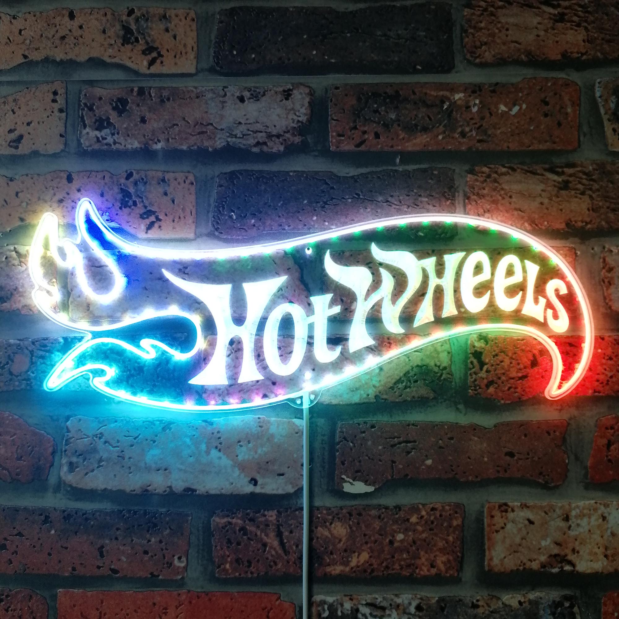 Hotwheels Dynamic RGB Edge Lit LED Sign | PROLEDSIGN