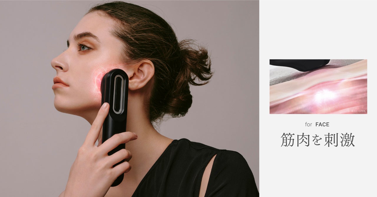異なる2つの電気刺激で「皮膚」と「筋肉」をダブルで刺激！1台で頭皮