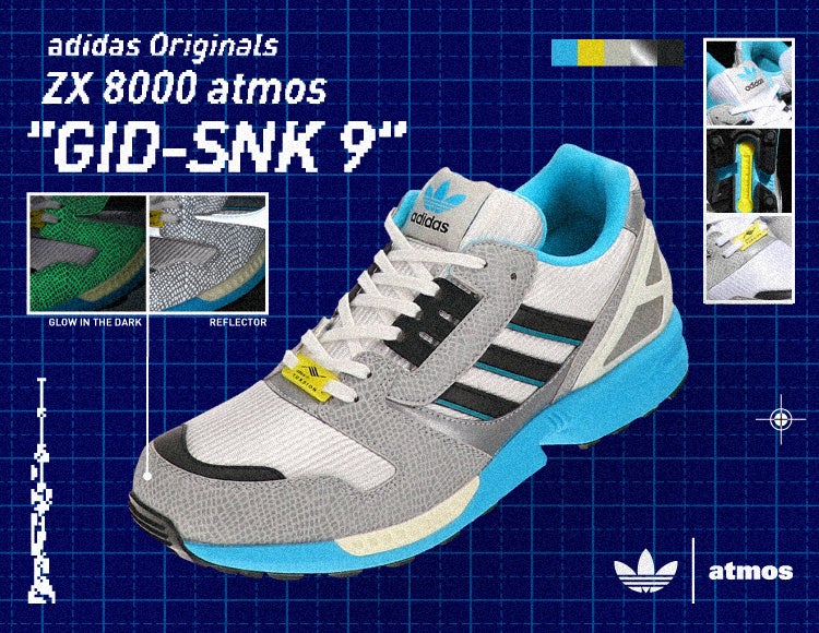 adidas Originalsとatmosが手掛ける毎年恒例の「ZX8000 G-SNK」新型を