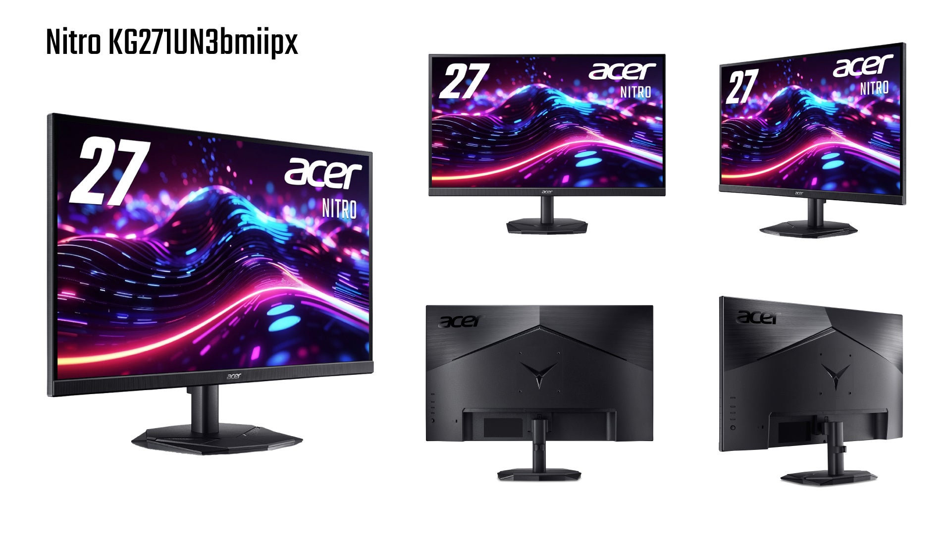 最大200Hz対応の27インチWQHD、Nitroゲーミングモニター2機種を発売