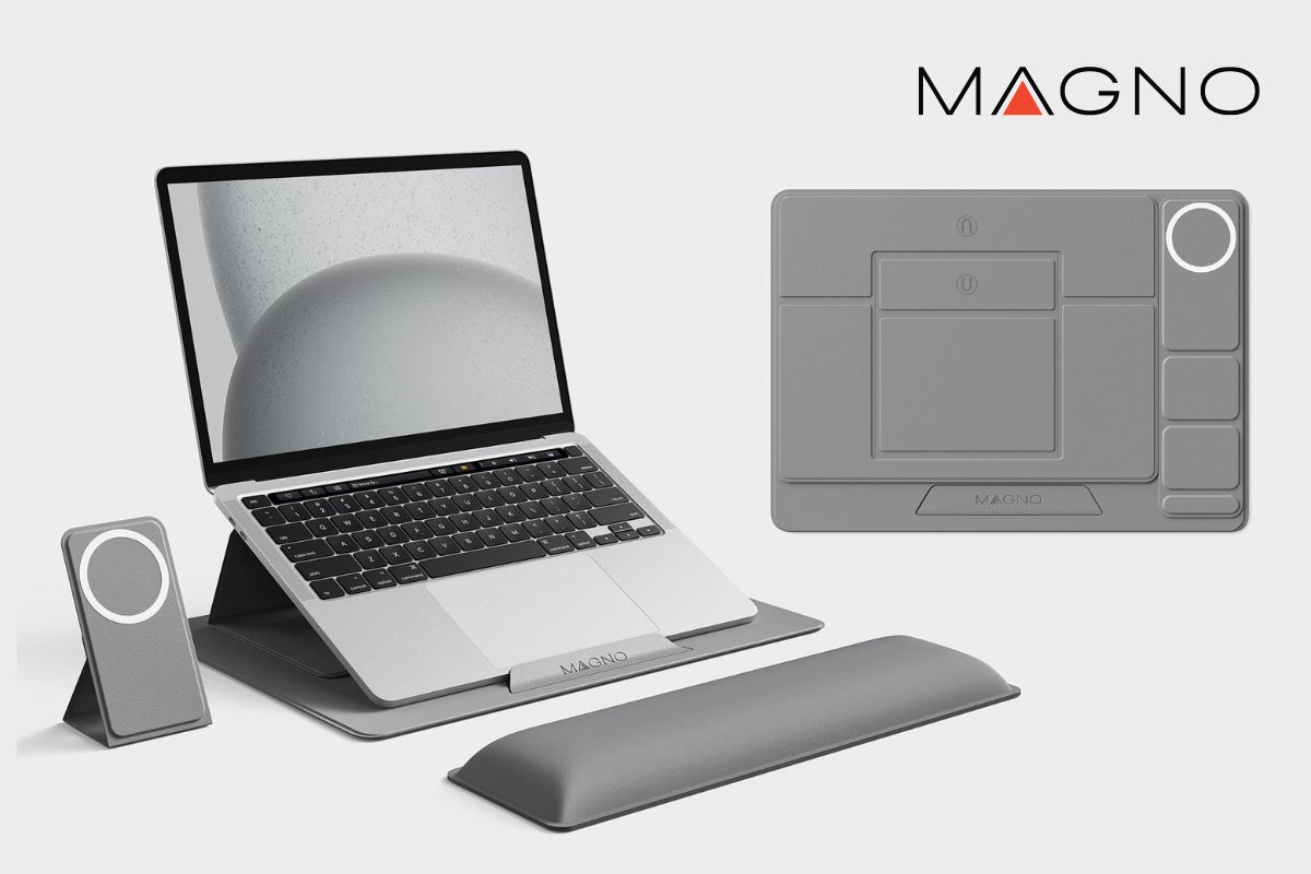 デスクから膝まで使えるノートPCスタンド「MAGNO（マグノ）」が3月25日