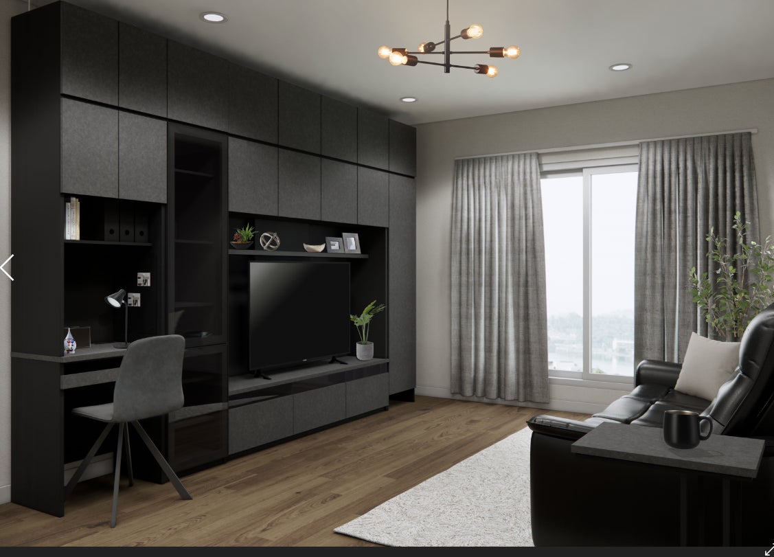 組み合わせ自由自在、用途に合わせて収納量を選べる壁面TVボードが誕生