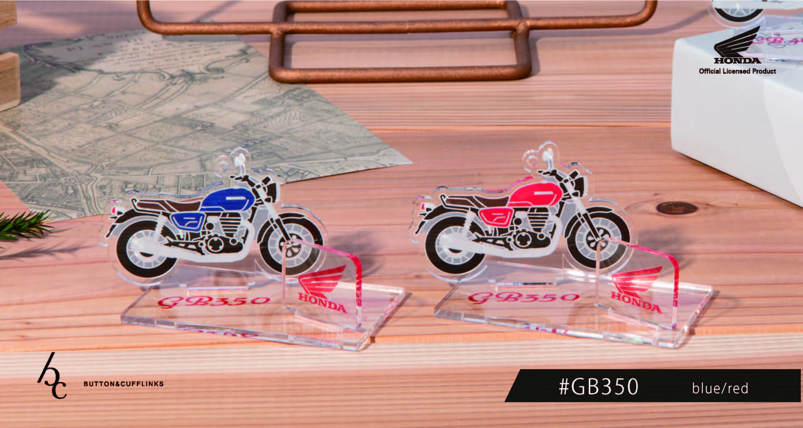 Hondaオフィシャルグッズ/バイクのアクリルスタンド&キーホルダー】大