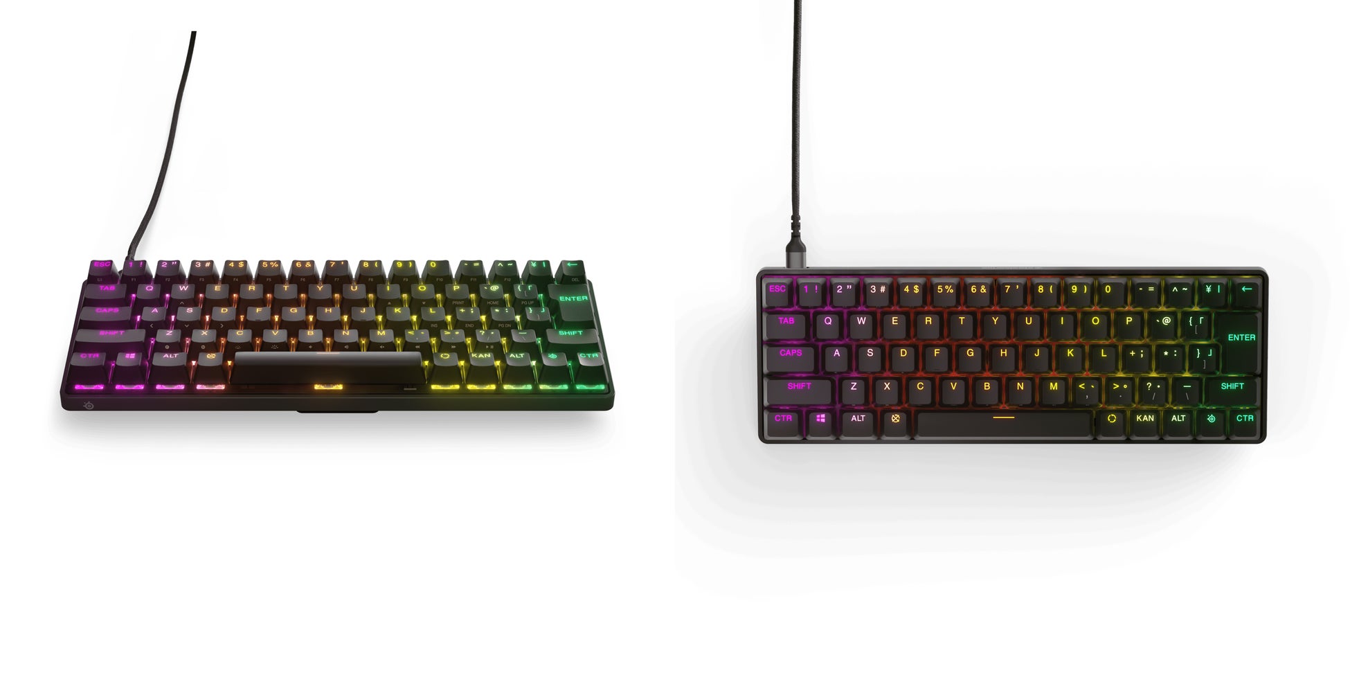 従来比60%の小型化を実現した世界最速キーボード「Apex Pro Mini