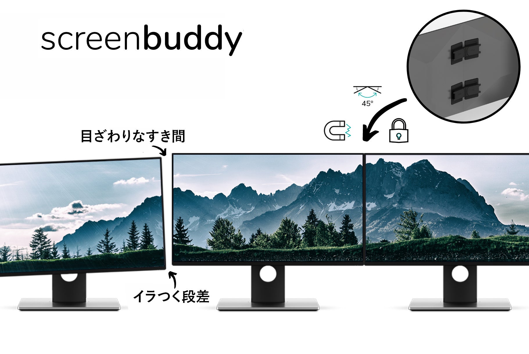 マルチモニターの弱点克服。『モニター間のすき間』を無くす