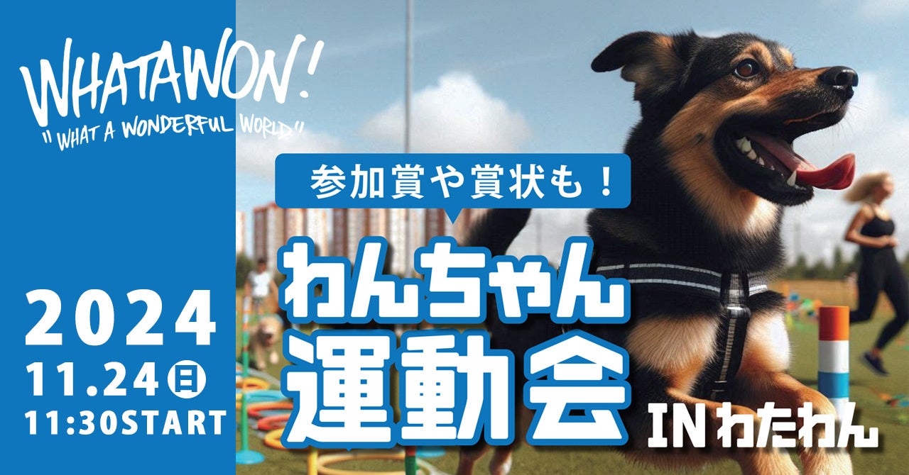 わんちゃん運動会』日本全国からわんこが集まる南大阪ワタワンで初開催