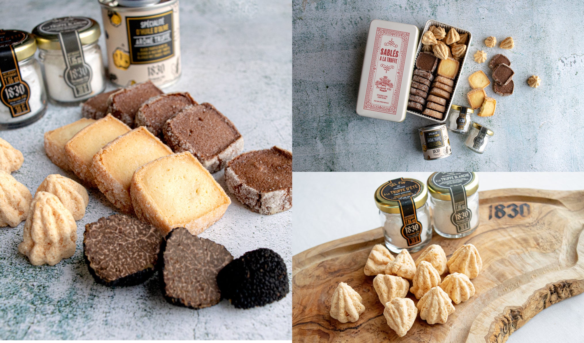 白黒トリュフ塩を贅沢に使った芳醇なサブレ、2023日本橋三越フランス展